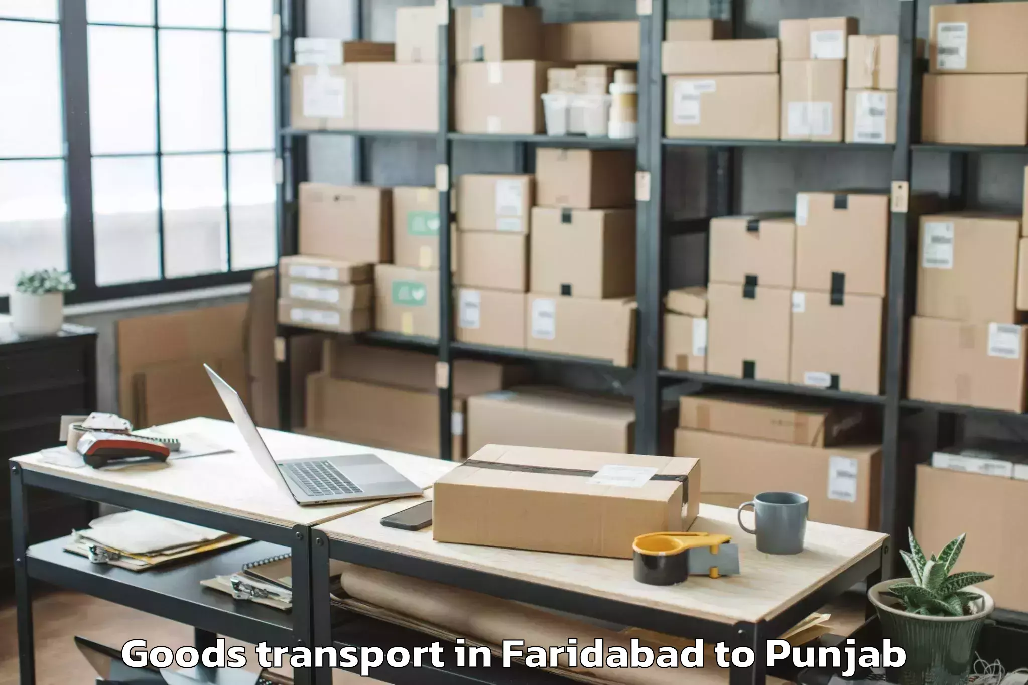 Affordable Faridabad to Nangal Goods Transport